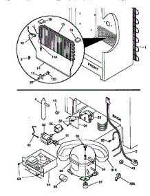 Unit Parts parts for Kenmore Freezer 253.9280850 (2539280850, 253 9280850) from AppliancePartsPros.com