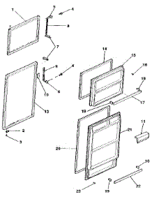Door parts for Kenmore Refrigerator 253.9308004 (2539308004, 253 9308004) from AppliancePartsPros.com
