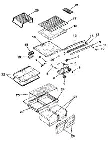 Shelves And Accessories parts for Kenmore Refrigerator 253.9308004 (2539308004, 253 9308004) from AppliancePartsPros.com