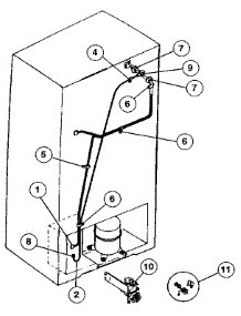 Ice Maker Installation parts for Kenmore Refrigerator 253.9308112 (2539308112, 253 9308112) from AppliancePartsPros.com