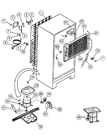 Unit parts for Kenmore Refrigerator 253.9308161 (2539308161, 253 9308161) from AppliancePartsPros.com