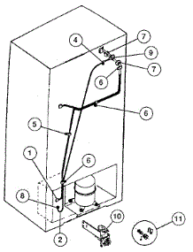 Ice Maker Installation parts for Kenmore Refrigerator 253.9308191 (2539308191, 253 9308191) from AppliancePartsPros.com