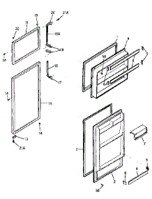 Doors parts for Kenmore Refrigerator 253.9308285 (2539308285, 253 9308285) from AppliancePartsPros.com