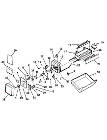 Ice Maker parts for Kenmore Refrigerator 253.9308782 (2539308782, 253 9308782) from AppliancePartsPros.com