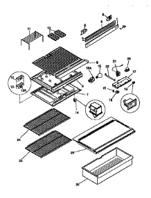 Shelves And Accessories parts for Kenmore Refrigerator 253.9335081 (2539335081, 253 9335081) from AppliancePartsPros.com