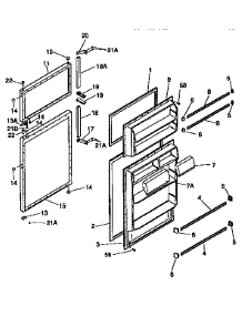 Doors parts for Kenmore Refrigerator 253.9335211 (2539335211, 253 9335211) from AppliancePartsPros.com