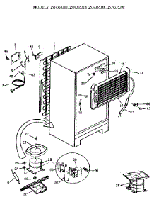 Unit Parts parts for Kenmore Refrigerator 253.9335310 (2539335310, 253 9335310) from AppliancePartsPros.com