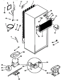 Unit Parts parts for Kenmore Refrigerator 253.9337001 (2539337001, 253 9337001) from AppliancePartsPros.com