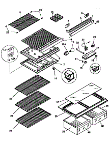 Shelves And Accessories parts for Kenmore Refrigerator 253.9337281 (2539337281, 253 9337281) from AppliancePartsPros.com