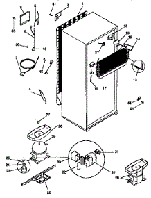 Unit Parts parts for Kenmore Refrigerator 253.9338211 (2539338211, 253 9338211) from AppliancePartsPros.com