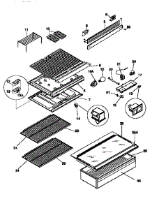 Separator And Shelves parts for Kenmore Refrigerator 253.9343090 (2539343090, 253 9343090) from AppliancePartsPros.com