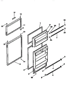 Doors parts for Kenmore Refrigerator 253.9345080 (2539345080, 253 9345080) from AppliancePartsPros.com