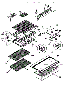 Separator And Shelves parts for Kenmore Refrigerator 253.9345280 (2539345280, 253 9345280) from AppliancePartsPros.com