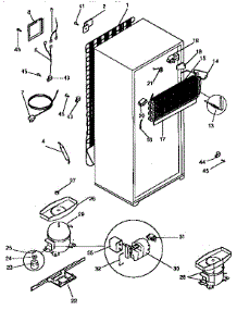 Unit Parts parts for Kenmore Refrigerator 253.9346400 (2539346400, 253 9346400) from AppliancePartsPros.com