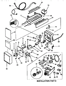 Installation Parts And Mold-Body Assembly parts for Kenmore Refrigerator 253.9348780 (2539348780, 253 9348780) from AppliancePartsPros.com
