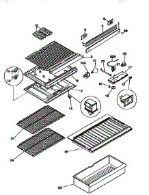 Shelves And Accessories parts for Kenmore Refrigerator 253.9366000 (2539366000, 253 9366000) from AppliancePartsPros.com