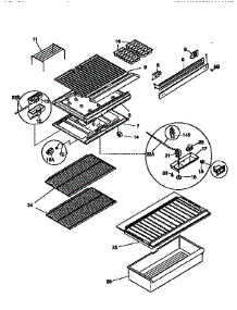 Shelves And Accessories parts for Kenmore Refrigerator 253.9366102 (2539366102, 253 9366102) from AppliancePartsPros.com