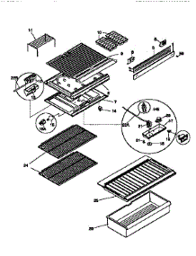 Shelves And Accessories parts for Kenmore Refrigerator 253.9366192 (2539366192, 253 9366192) from AppliancePartsPros.com