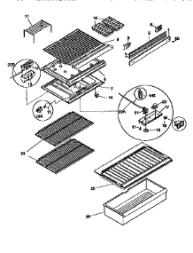Shelves And Accessories parts for Kenmore Refrigerator 253.9366214 (2539366214, 253 9366214) from AppliancePartsPros.com