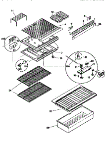 Shelves And Accessories parts for Kenmore Refrigerator 253.9366283 (2539366283, 253 9366283) from AppliancePartsPros.com