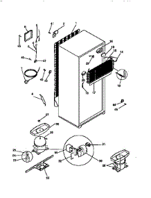 Unit Parts parts for Kenmore Refrigerator 253.9366425 (2539366425, 253 9366425) from AppliancePartsPros.com