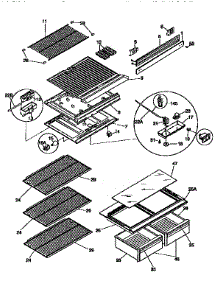 Shelves And Accessories parts for Kenmore Refrigerator 253.9366443 (2539366443, 253 9366443) from AppliancePartsPros.com