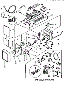 Icemaker parts for Kenmore Refrigerator 253.9366726 (2539366726, 253 9366726) from AppliancePartsPros.com