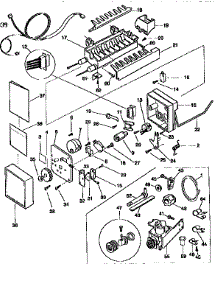 Icemaker parts for Kenmore Refrigerator 253.9366785 (2539366785, 253 9366785) from AppliancePartsPros.com