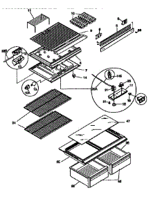 Shelves And Accessories parts for Kenmore Refrigerator 253.9368082 (2539368082, 253 9368082) from AppliancePartsPros.com