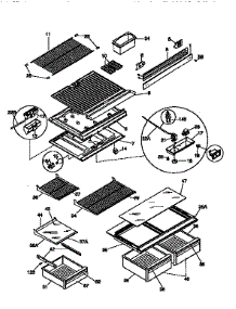 Shelves And Accessories parts for Kenmore Refrigerator 253.9368442 (2539368442, 253 9368442) from AppliancePartsPros.com