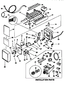 Icemaker parts for Kenmore Refrigerator 253.9368703 (2539368703, 253 9368703) from AppliancePartsPros.com