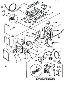 Icemaker parts for Kenmore Refrigerator 253.9368722 (2539368722, 253 9368722) from AppliancePartsPros.com