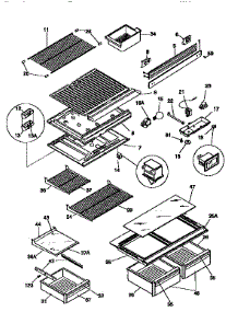 Liner parts for Kenmore Refrigerator 253.9368740 (2539368740, 253 9368740) from AppliancePartsPros.com