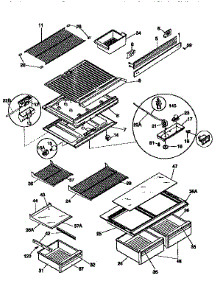 Separators And Shelves parts for Kenmore Refrigerator 253.9368782 (2539368782, 253 9368782) from AppliancePartsPros.com