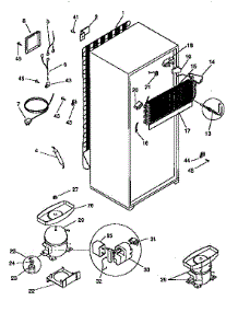 Unit Parts parts for Kenmore Refrigerator 253.9639013 (2539639013, 253 9639013) from AppliancePartsPros.com