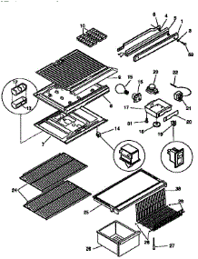 Liner parts for Kenmore Refrigerator 253.9639082 (2539639082, 253 9639082) from AppliancePartsPros.com