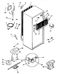 Unit Parts parts for Kenmore Refrigerator 253.9668311 (2539668311, 253 9668311) from AppliancePartsPros.com