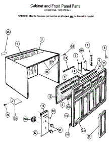 Cabinet And Front Panel parts for Kenmore Heat Pump System 253.9720840 (2539720840, 253 9720840) from AppliancePartsPros.com