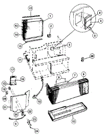 Electrical System And Unit parts for Kenmore Air Conditioner 253.9725080 (2539725080, 253 9725080) from AppliancePartsPros.com