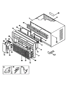 Wrapper parts for Kenmore Air Conditioner 253.9750841 (2539750841, 253 9750841) from AppliancePartsPros.com