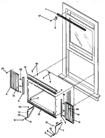 Window Mounting parts for Kenmore Heat Pump System 253.9750990 (2539750990, 253 9750990) from AppliancePartsPros.com