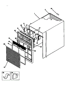 Wrapper parts for Kenmore Air Conditioner 253.9751060 (2539751060, 253 9751060) from AppliancePartsPros.com