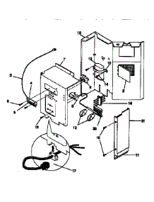 Control Panel parts for Kenmore Air Conditioner 253.9751450 (2539751450, 253 9751450) from AppliancePartsPros.com