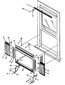 Window Mounting Kit parts for Kenmore Air Conditioner 253.9751461 (2539751461, 253 9751461) from AppliancePartsPros.com