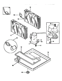 Compressor parts for Kenmore Heat Pump System 253.9751561 (2539751561, 253 9751561) from AppliancePartsPros.com