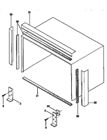 Window Mounting parts for Kenmore Air Conditioner 253.9755080 (2539755080, 253 9755080) from AppliancePartsPros.com