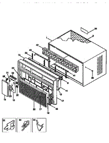 Wrapper parts for Kenmore Window Ac 253.9755112 (2539755112, 253 9755112) from AppliancePartsPros.com