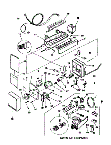 Icemaker parts for Kenmore Refrigerator 253.9758091 (2539758091, 253 9758091) from AppliancePartsPros.com
