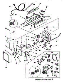 Icemaker parts for Kenmore Refrigerator 253.9768090 (2539768090, 253 9768090) from AppliancePartsPros.com