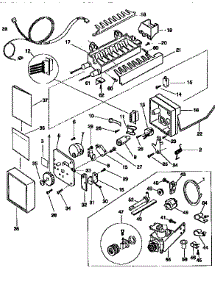 Icemaker parts for Kenmore Refrigerator 253.9768092 (2539768092, 253 9768092) from AppliancePartsPros.com